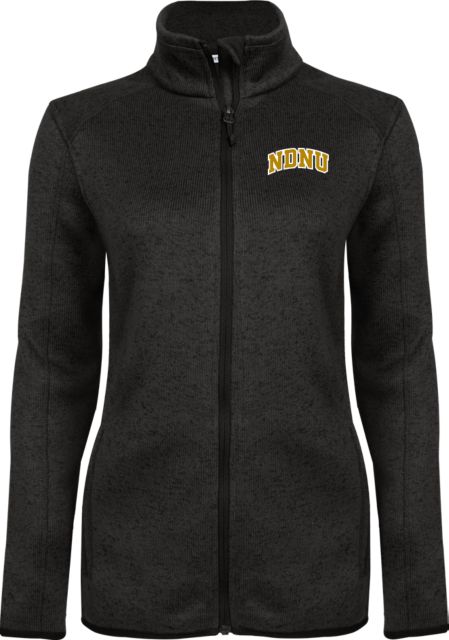 Notre Dame De Namur Womens Heather Fleece Jacket Arched NDNU - ONLINE ONLY