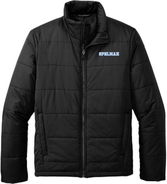 Spelman College Puffer Jacket Spelman Wordmark - ONLINE ONLY