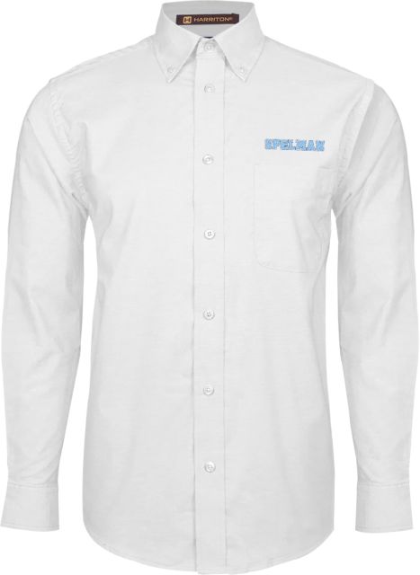 Spelman College Oxford Long Sleeve Shirt Spelman Wordmark - ONLINE ONLY
