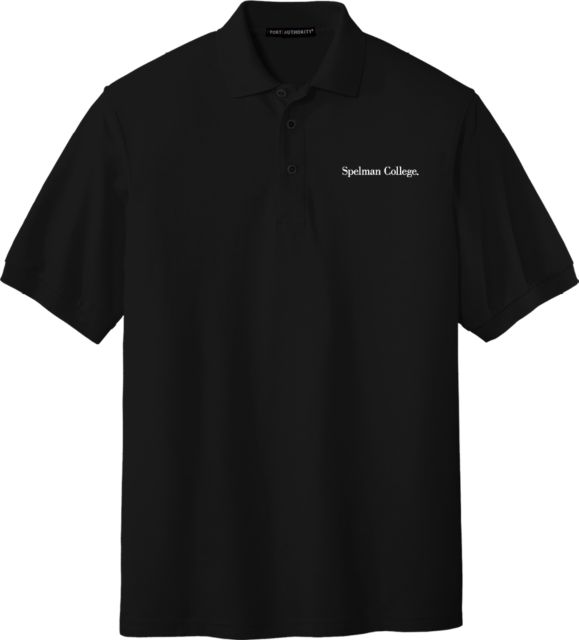 Spelman College Silk Touch Polo Spelman College Institutional Wordmark - ONLINE ONLY