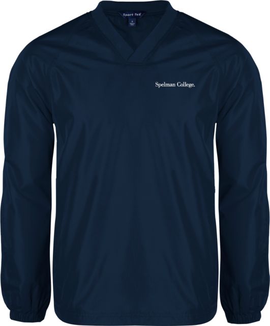 Spelman College V Neck Raglan Windshirt Spelman College Institutional Wordmark - ONLINE ONLY