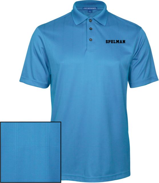 Spelman College  Performance Fine Jacquard Polo Spelman Wordmark - TONE - ONLINE ONLY