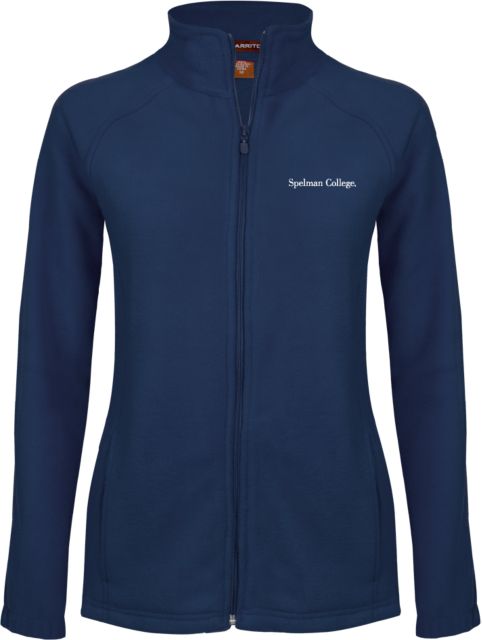 Spelman College Womens Fleece Full Zip Jacket Spelman College Institutional Wordmark - ONLINE ONLY