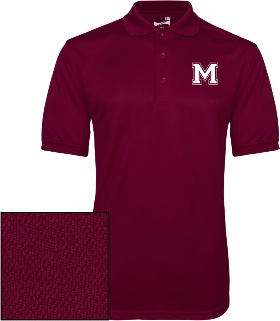 Morehouse College Dry Mesh Polo Letter Mark - ONLINE ONLY