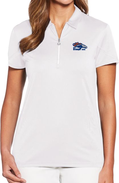 SUNY County CC Ladies Callaway Tulip Sleeve Zip Polo Primary Logo - ONLINE ONLY