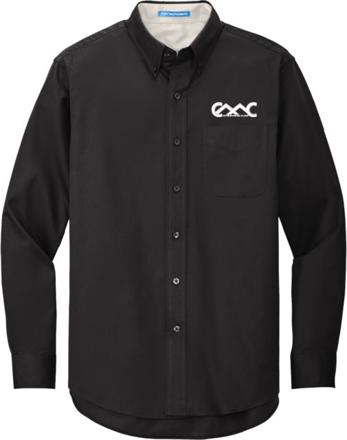 Copper Mountain Twill Button Down Long Sleeve Copper Mountain College Primary Mark - ONLINE ONLY