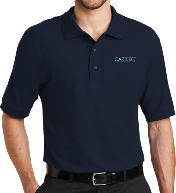 Carteret Silk Touch Polo Wordmark - ONLINE ONLY