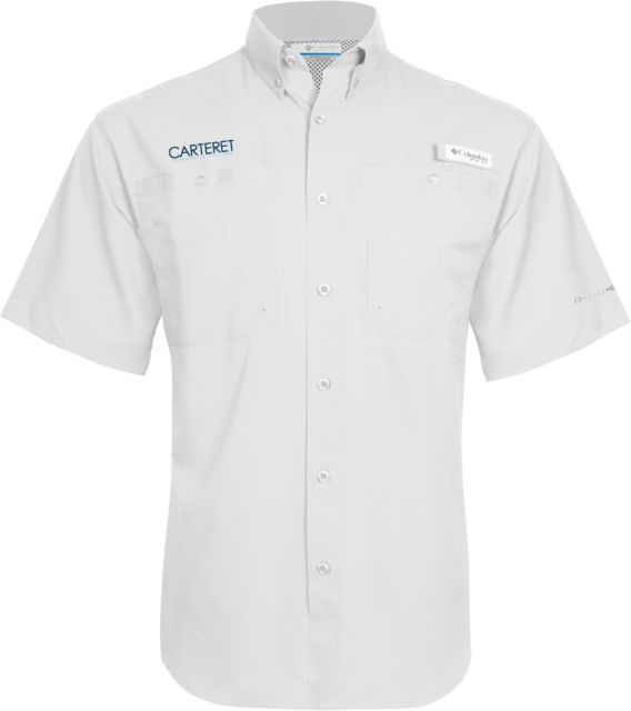 Carteret Columbia Tamiami Performance Short Sleeve Shirt Wordmark - ONLINE ONLY