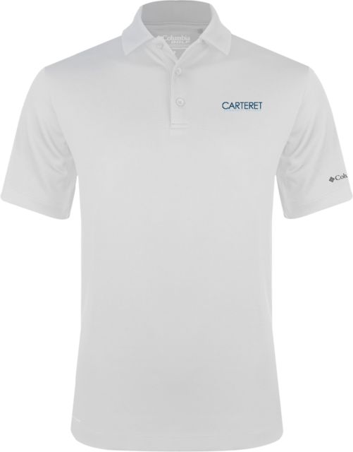 Carteret Columbia Omni Wick Drive Polo Wordmark - ONLINE ONLY