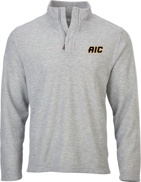 American International Boxercraft Oxford Heather Sullivan 1/4 Zip AIC Primary Athletic Mark - ONLINE ONLY