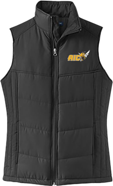 American International Womens Puffer Vest AIC Athletic Rex Mark - ONLINE ONLY