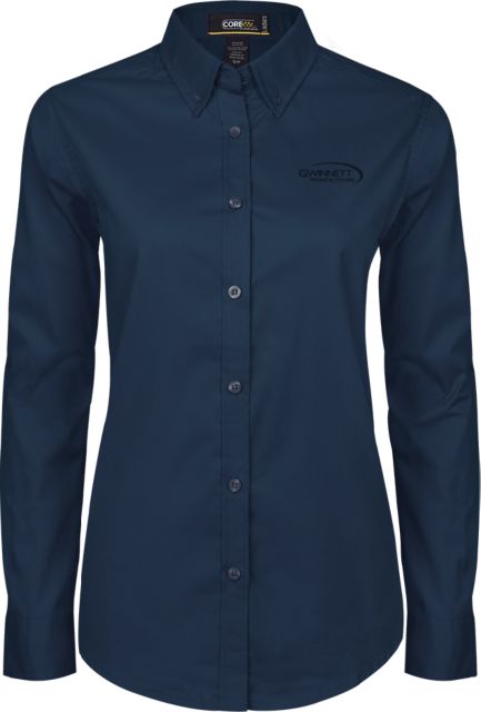 Gwinnett Tech Womens Twill Button Down Long Sleeve  Gwinnett Technical College - ONLINE ONLY