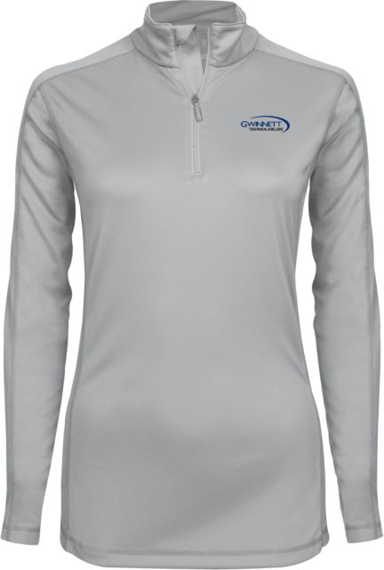 Gwinnett Tech Syntrel Womens Platinum Interlock 1/4 Zip Gwinnett Technical College - ONLINE ONLY