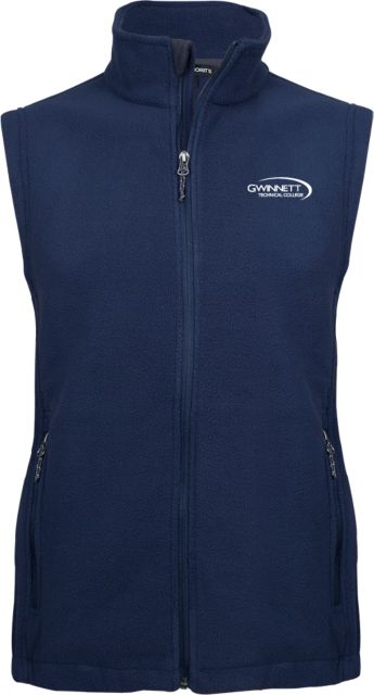 Gwinnett Tech Fleece Full Zip Vest Gwinnett Technical College - ONLINE ONLY