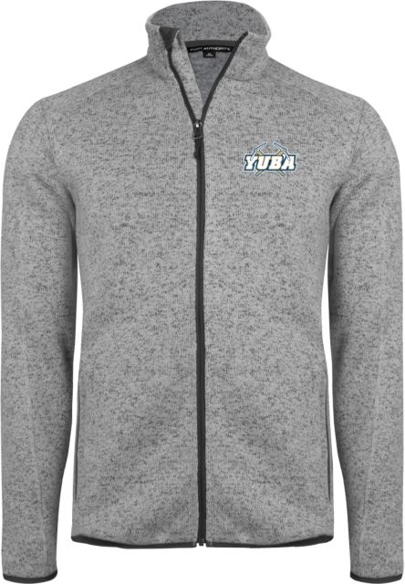 Yuba Heather Sweater Fleece Jacket Yuba College Athletic Mark - ONLINE ONLY