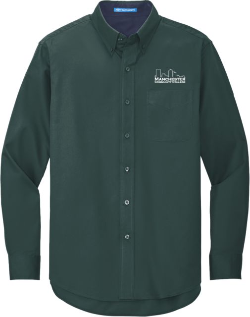 Manchester CC Twill Button Down Long Sleeve Manchester CC Primary Mark - ONLINE ONLY