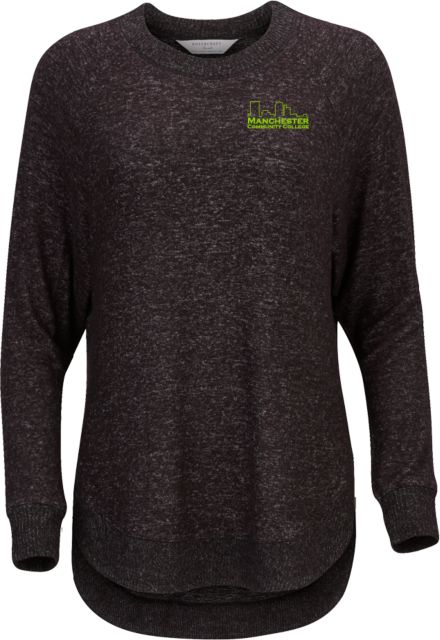 Manchester CC Boxercraft Womens Heather Cuddle Oversized Crew Manchester CC Primary Mark - ONLINE ONLY