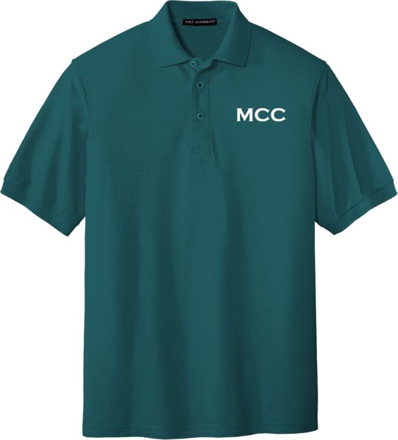 Manchester CC Teal Silk Touch Polo MCC Wordmark - ONLINE ONLY