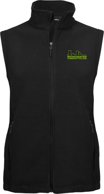 Manchester CC Fleece Full Zip Vest Manchester CC Primary Mark - ONLINE ONLY