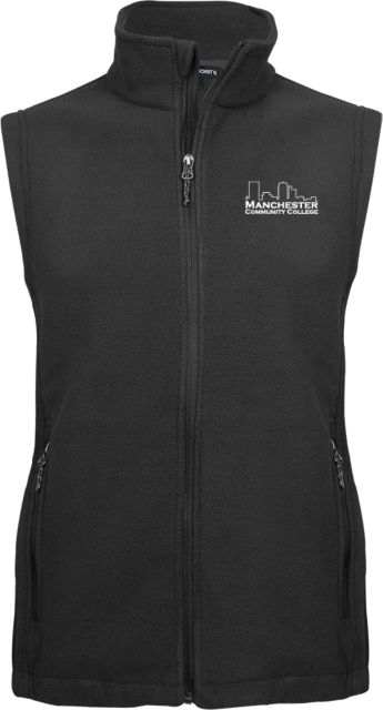 Manchester CC Fleece Full Zip Vest Manchester CC Primary Mark - ONLINE ONLY