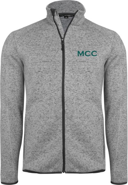 Manchester CC Heather Sweater Fleece Jacket MCC Wordmark - ONLINE ONLY