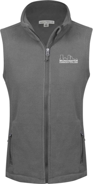 Manchester CC Womens Fleece Full Zip Vest Manchester CC Primary Mark - ONLINE ONLY