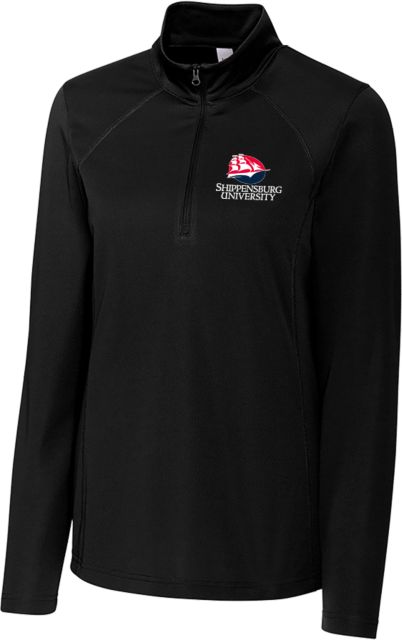 Shippensburg C&B Womens Clique Ice Pique Half Zip Shippensburg University Primary Mark - ONLINE ONLY