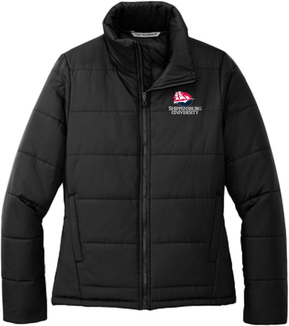 Shippensburg Womens Puffer Jacket Shippensburg University Primary Mark - ONLINE ONLY