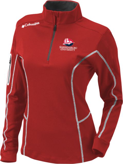 Shippensburg Columbia Womens Omni Wick Shotgun 1/4 Zip Shippensburg University Primary Mark - ONLINE ONLY
