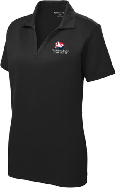 Shippensburg Womens Dry Mesh Polo Shippensburg University Primary Mark - ONLINE ONLY