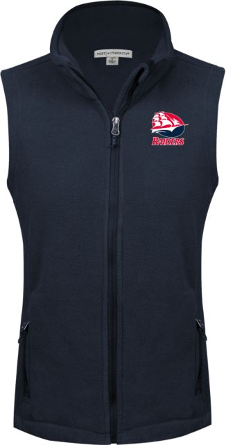Shippensburg Womens Fleece Full Zip Vest Shippensburg University Raiders Athletics Mark - ONLINE ONLY