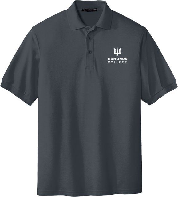 Edmonds College Extended Silk Touch Polo-4XL Edmonds College Wordmark PLUS - ONLINE ONLY