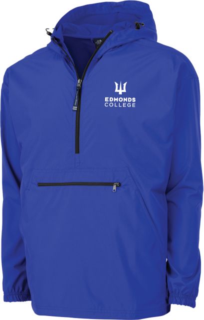 Edmonds College Charles River Pack N Go Pullover Rain Jacket Edmonds College Wordmark - ONLINE ONLY
