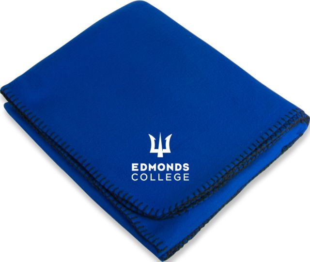 Edmonds College Arctic Fleece Blanket Edmonds College Wordmark - ONLINE ONLY