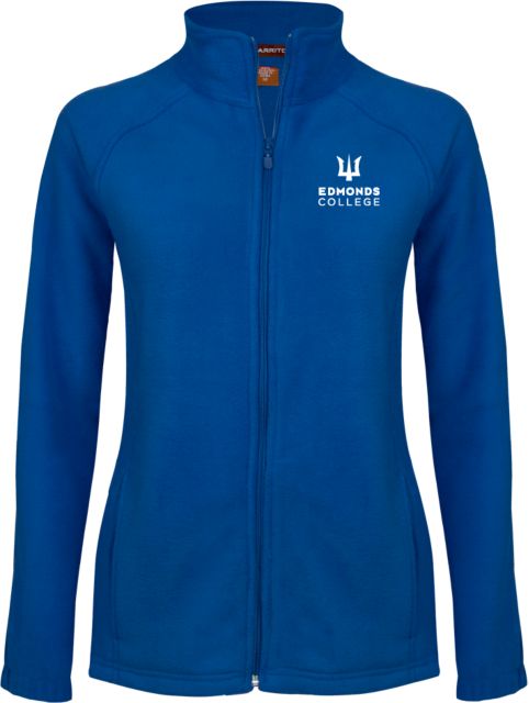 Edmonds College Womens Fleece Full Zip Jacket Edmonds College Wordmark - ONLINE ONLY