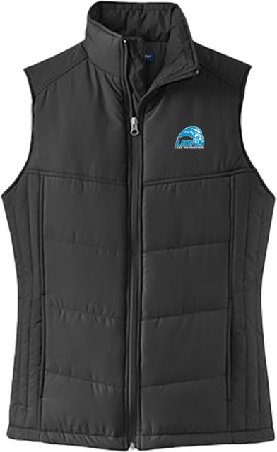 Lake Washington Womens Puffer Vest Lake Washington Mascot Mark - ONLINE ONLY