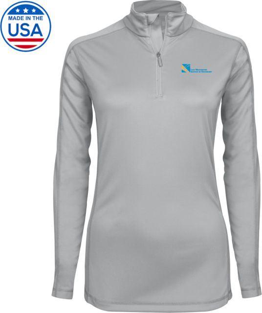 Lake Washington Syntrel Womens Platinum Interlock 1/4 Zip Lake Washington Wordmark - ONLINE ONLY