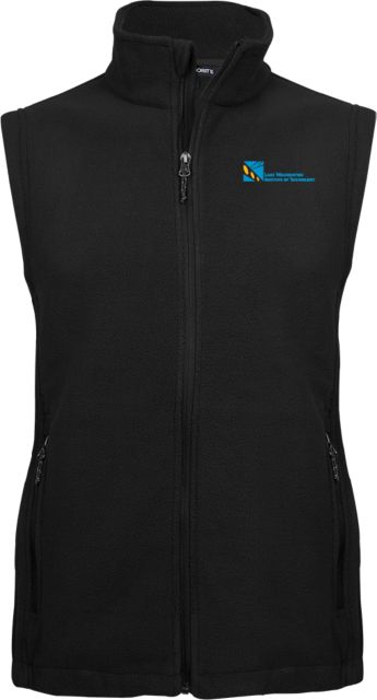 Lake Washington Fleece Full Zip Vest Lake Washington Wordmark - ONLINE ONLY