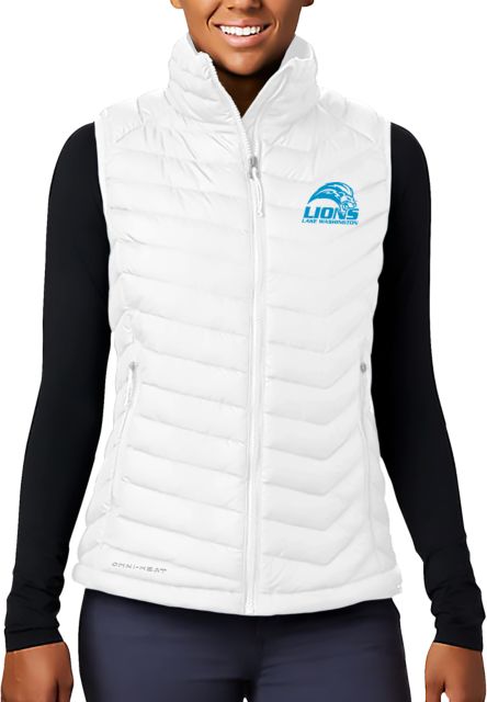 Lake Washington Columbia Womens Powder Lite Vest Lake Washington Mascot Mark - ONLINE ONLY