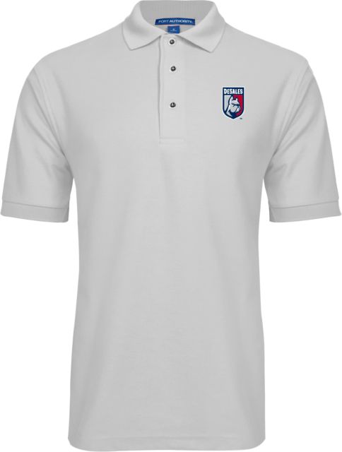 DeSales Easycare Pique Polo Desales Shield w/ Bulldog - ONLINE ONLY