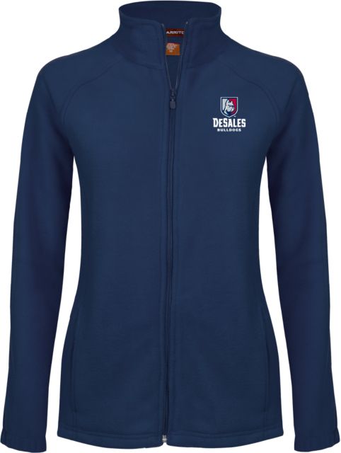 DeSales Ladies Fleece Full Zip Jacket Primary Logo - ONLINE ONLY