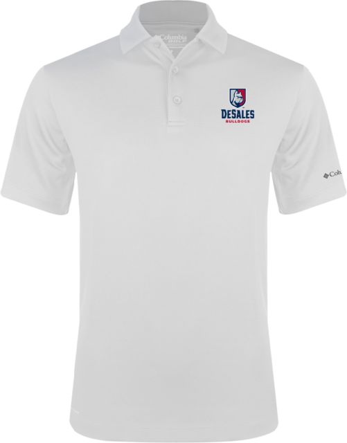 DeSales Columbia Omni Wick Drive Polo Primary Logo - ONLINE ONLY
