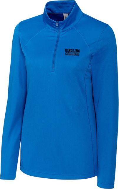 Ringling School C&B Womens Clique Ice Pique Half Zip Collegiate Ringling College - ONLINE ONLY