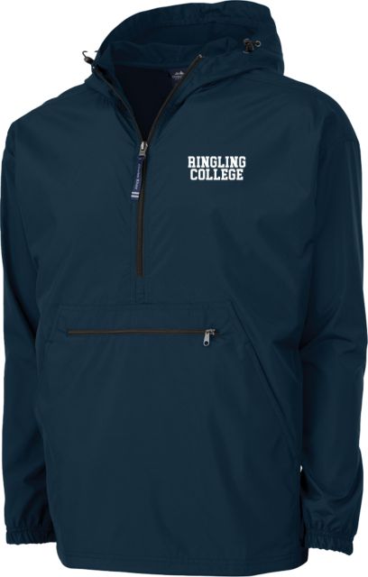 Ringling School Charles River Pack N Go Pullover Rain Jacket Collegiate Ringling College - ONLINE ONLY