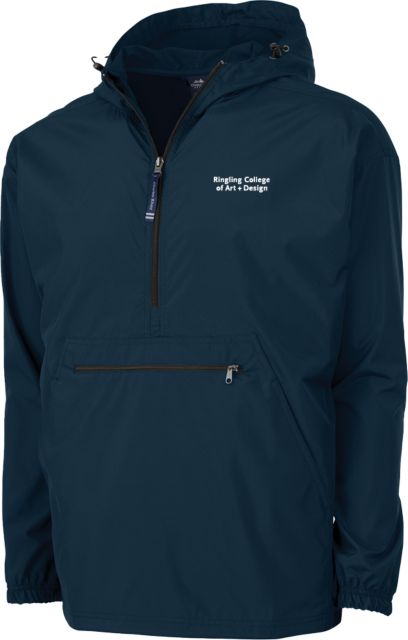 Ringling School Charles River Womens Pack N Go Pullover Jacket Ringling College of Art and Design Stacked - ONLINE ONLY