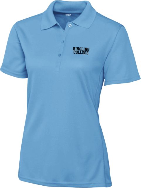 Ringling School C&B Womens Clique Ice Pique Polo Collegiate Ringling College - ONLINE ONLY