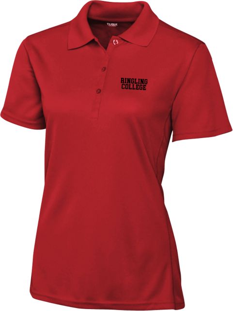 Ringling School C&B Womens Clique Ice Pique Polo Collegiate Ringling College - ONLINE ONLY