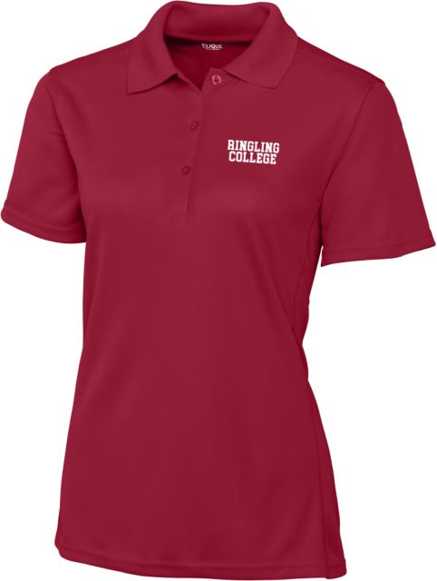 Ringling School C&B Womens Chutney Clique Ice Pique Polo Collegiate Ringling College - ONLINE ONLY
