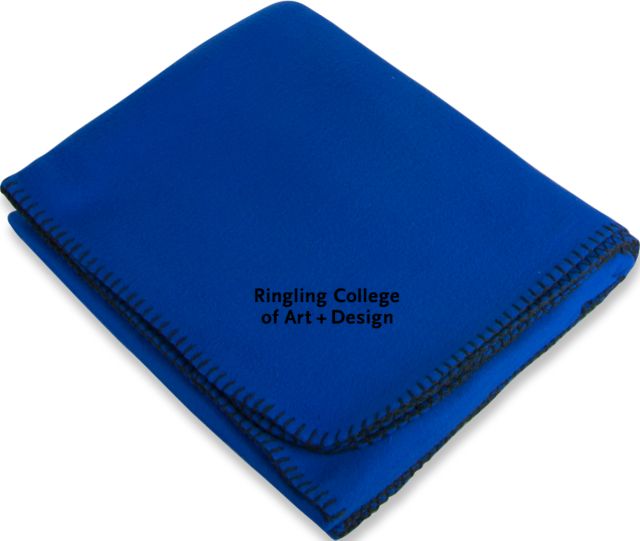 Ringling School Arctic Fleece Blanket Ringling College of Art and Design Stacked - ONLINE ONLY