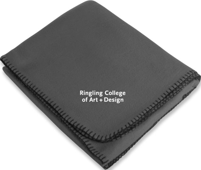 Ringling School Arctic Fleece Blanket Ringling College of Art and Design Stacked - ONLINE ONLY